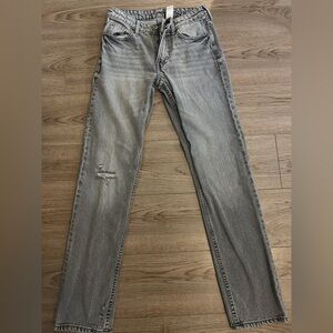 Knee Rip Low Rise Jeans
